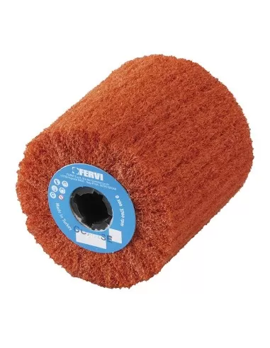 1 - Ruota in panno abrasivo per satinatrice 100 x 100 grana grossa