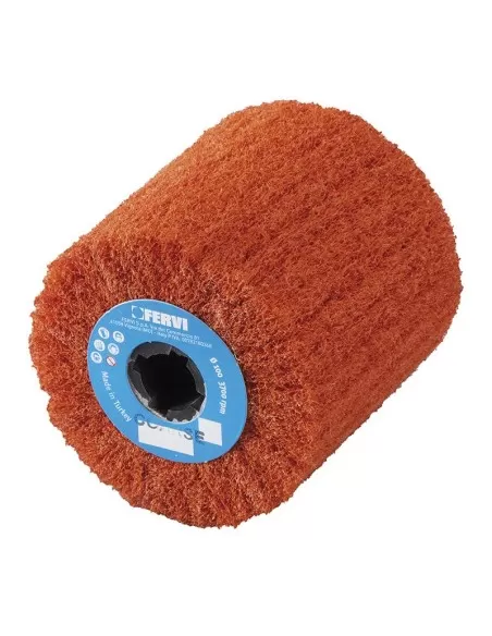 1 - Ruota in panno abrasivo per satinatrice 100 x 100 grana grossa