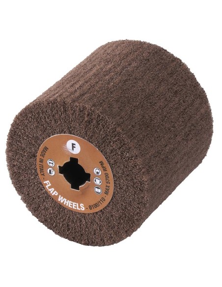 Ruota in panno abrasivo per satinatrice 100 x 100 grana fine