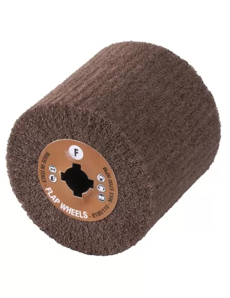 Ruota in panno abrasivo per satinatrice 100 x 100 grana fine