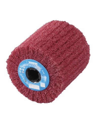 Ruota in panno abrasivo per satinatrice 100 x 100 grana media