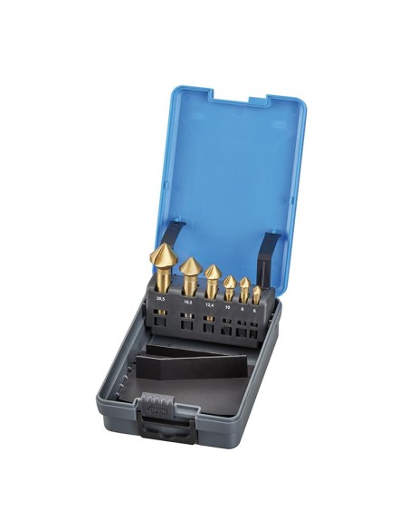 Serie 5 frese a svasare svasatori 6 - 20.5 mm Fervi s001