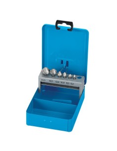 Set di 6 frese svasare svasatore 1/4 6.3-20.5mm x trapano avvitatore Fervi s026/06-20s