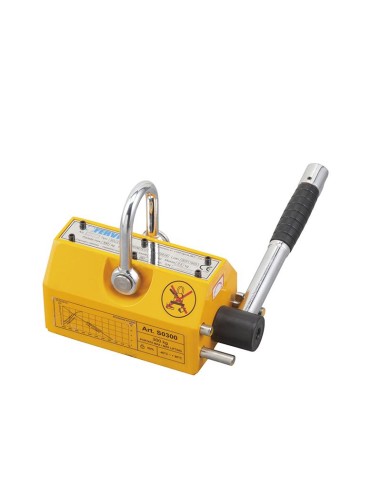 Sollevatore magnetico x sollevare lamiere piatti tondi 300 kg Fervi s0300