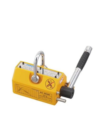 Sollevatore magnetico x sollevare lamiere piatti tondi 300 kg Fervi s0300