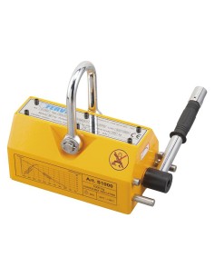 Sollevatore magnetico x sollevare lamiere piatti tondi 1000 kg Fervi s1000