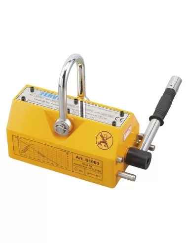 Sollevatore magnetico x sollevare lamiere piatti tondi 1000 kg Fervi s1000