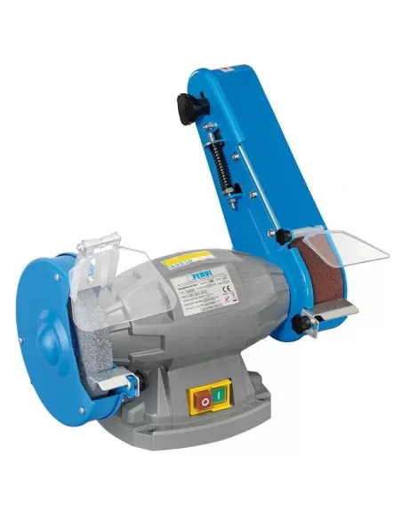 Smerigliatrice da banco con levigatre a nastro 400w Fervi s383