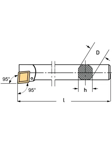 Utensile per interno 95? Fervi sclcl12