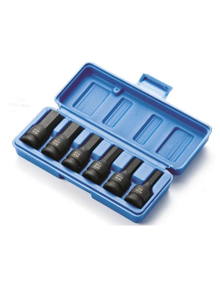 Serie bussole esagonali maschio 8 - 19 mm ad impatto 1/2 Fervi si413m006