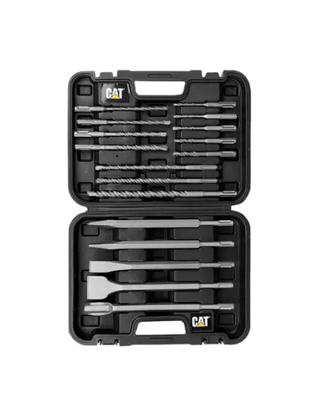 1 - Set 17 punte e scalpelli SDS Plus 17 pezzi in pratica valigetta Caterpillar DA03902 1 - Set 17 punte e scalpelli SDS Plus 17 pezzi in pratica valigetta Caterpillar DA03902