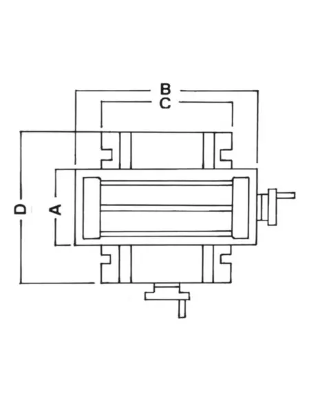 2 - Tavola a croce x fresatura Fervi t008