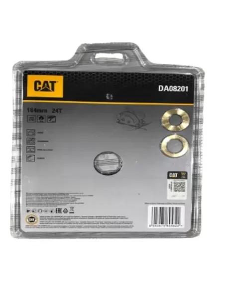 2 - Lama per sega circolare multiuso TCT 184mm denti 24 Caterpillar DA08201