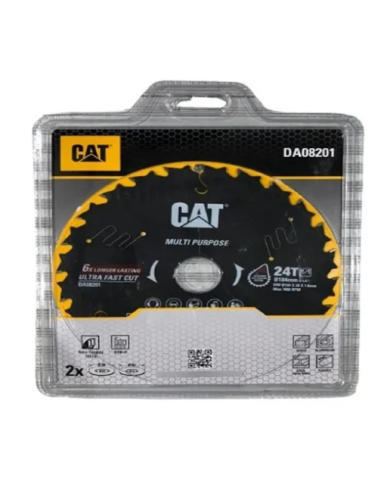 3 - Lama per sega circolare multiuso TCT 184mm denti 24 Caterpillar DA08201