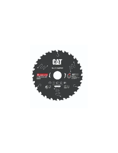 1 - Lama per sega circolare multiuso TCT 184mm denti 40 Caterpillar DA08202