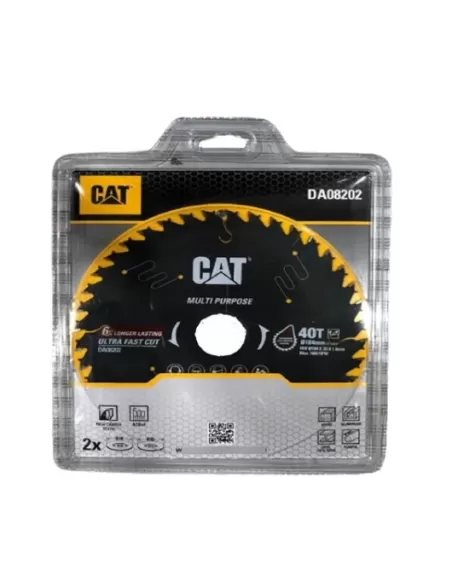 2 - Lama per sega circolare multiuso TCT 184mm denti 40 Caterpillar DA08202