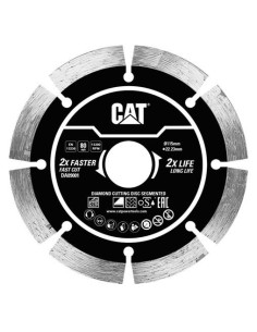 1 - Disco diamantato segmentato da 115mm per materiali edili CAT DA09001