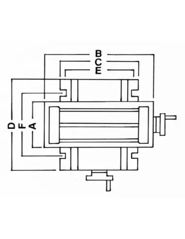 2 - Tavola a croce x fresatura in alluminio  Fervi t018/300