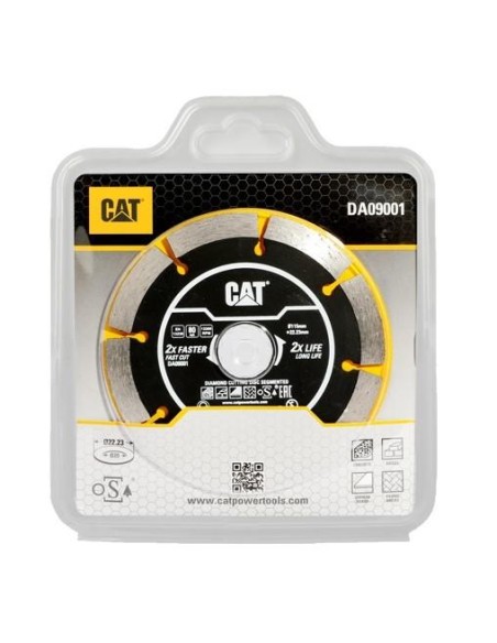 2 - Disco diamantato segmentato da 115mm per materiali edili CAT DA09001