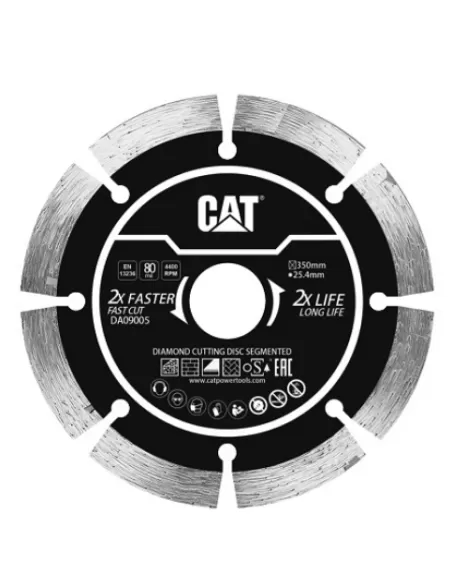 1 - Disco diamantato segmentato 300mm per materiali edili Caterpillar DA09004