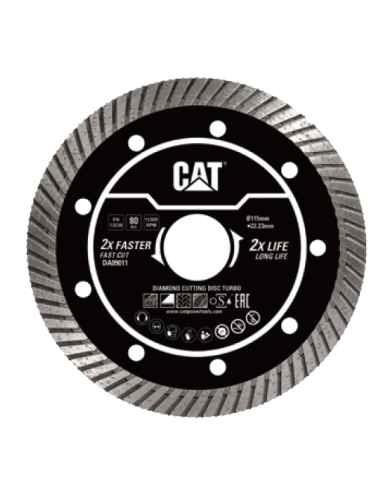 Disco diamantato turbo universale 115mm per materiali edili Caterpillar DA09011