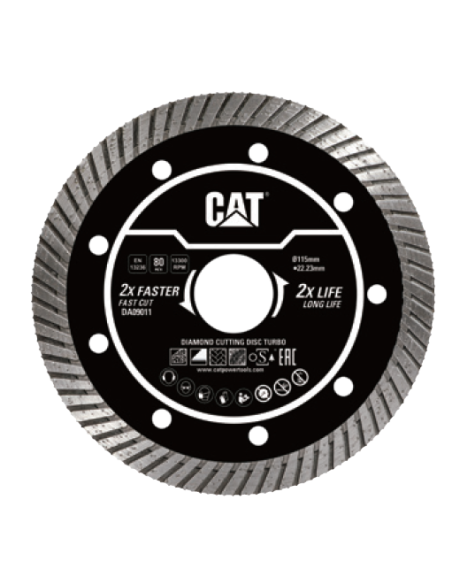 Disco diamantato turbo universale 115mm per materiali edili Caterpillar DA09011
