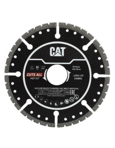 Disco diamantato universale 115mm per tutti i materiali CAT DA09052