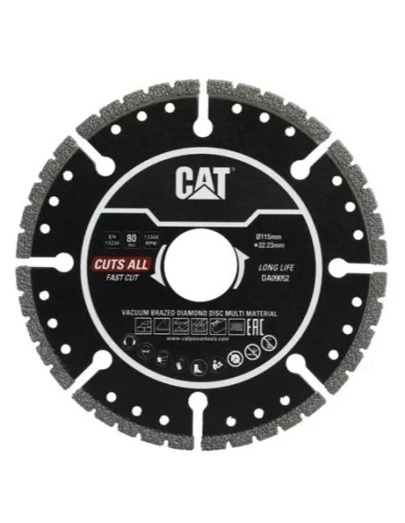 1 - Disco diamantato universale 115mm per tutti i materiali CAT DA09052