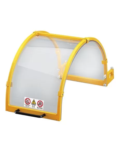 Protezione per tornio con schermo in lexan 600 mm Fervi t600