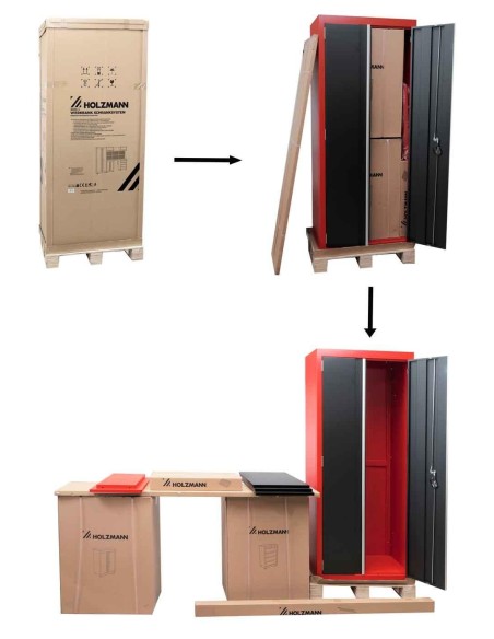 Arredamento modulare per officina HOLZMANN WESS13