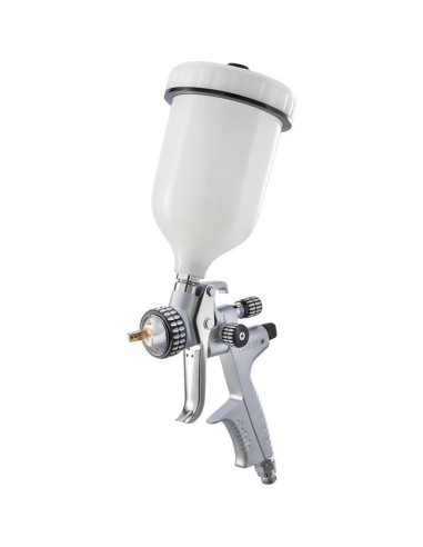 Pistola aerografo verniciatura ugello 1.3mm serbatoio sup. 600 ml Fervi th601a