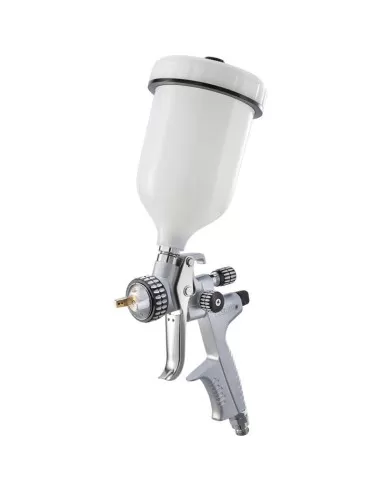 Pistola aerografo verniciatura ugello 1.3mm serbatoio sup. 600 ml Fervi th601a