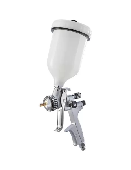 Pistola aerografo verniciatura ugello 1.3mm serbatoio sup. 600 ml Fervi th601a