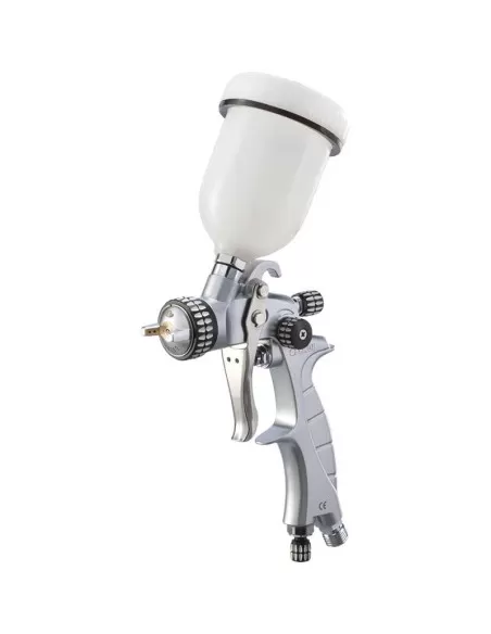 Pistola aerografo verniciatura ugello 1.0mm serbatoio sup. 100 ml Fervi th601a