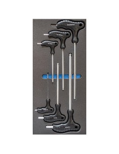 Serie 12 chiavi esagonali manico 3-8 mm termoformato morbido Fervi tm01/12