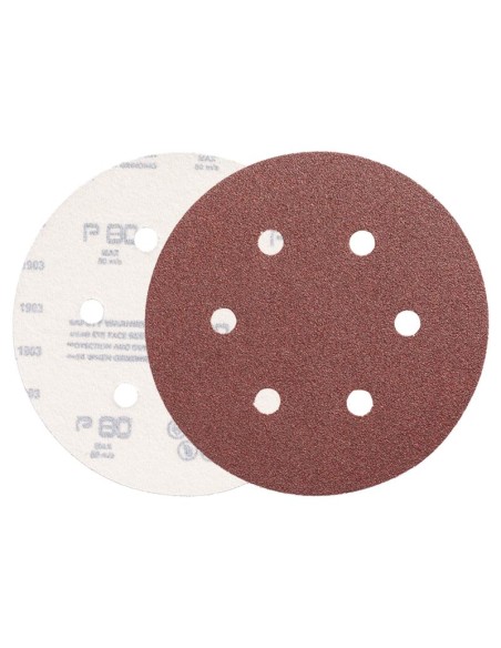 Disco abrasivo in corindone velcrato 150 mm senza fori grana 40