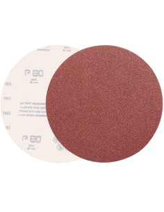 Disco abrasivo in corindone velcrato 150 mm 6 fori grana 80