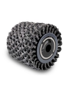 1 - Rullo abrasivo in filo di acciaio 100 x 125 per satinatrice Scheppach mrs1300