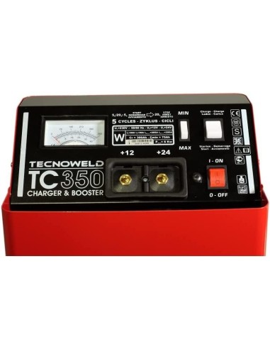 Caricabatteria auto con avviatore 12/24V 35-660Ah TECNOWELD TC 350