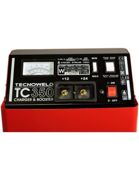 Caricabatteria auto con avviatore 12/24V 35-660Ah TECNOWELD TC 350