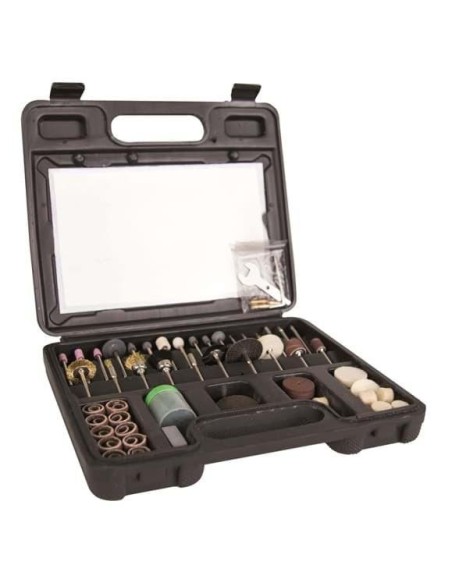 Kit 100 accessori con valigetta Scheppach per smerigliatrici e utensili multiuso