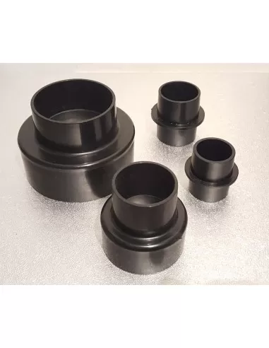 Kit 4 pz adattatori riduzioni per aspiratori e aspiratrucioli Scheppach