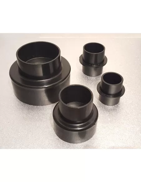 Kit 4 pz adattatori riduzioni per aspiratori e aspiratrucioli Scheppach