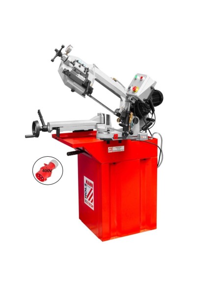 Sega a nastro in metallo con discesa manuale idraulica bs210top_400v holzmann