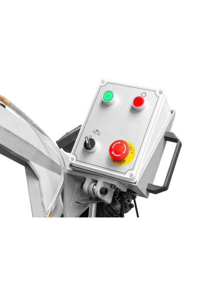 Sega a nastro in metallo con discesa manuale idraulica bs210top_400v holzmann