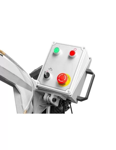 Sega a nastro in metallo con discesa manuale idraulica bs210top_400v holzmann