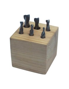 Set 6 frese a candela 2 tagli per finitura holzmann ffs6