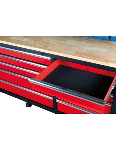 9 - Banco da lavoro con ruote 10 cassetti HOLZMANN wewa2130