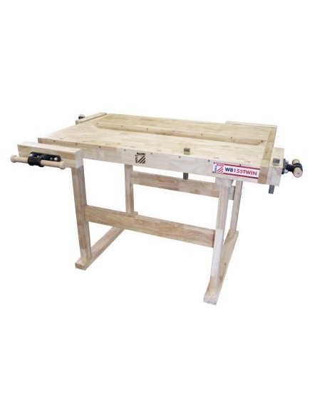 3 - Banco da lavoro con doppia superficie di lavoro HOLZMANN wb155twin