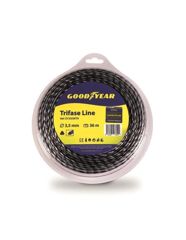 3 - Filo per decespugliatore triangolare 3,5 mm 36 metri GOODYEAR gy35036tn